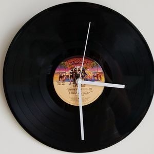 Vintage KISS Love Gun Vinyl Clock